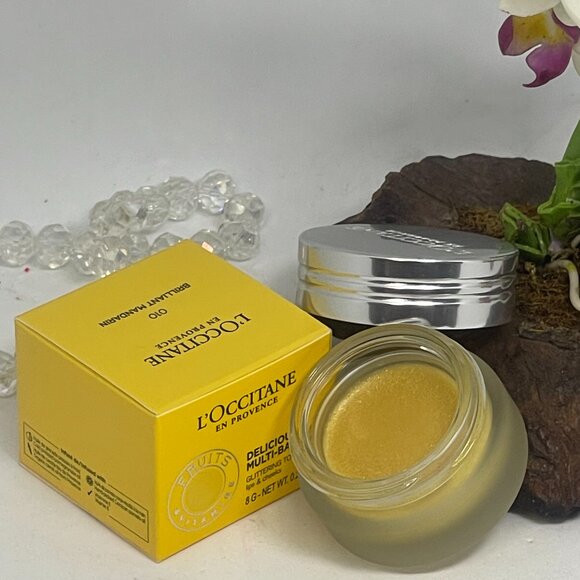 L'Occitane Delicious Multi Balm for Lips & Cheeks - 010 Brilliant Mandarin - NIB - Picture 1 of 6